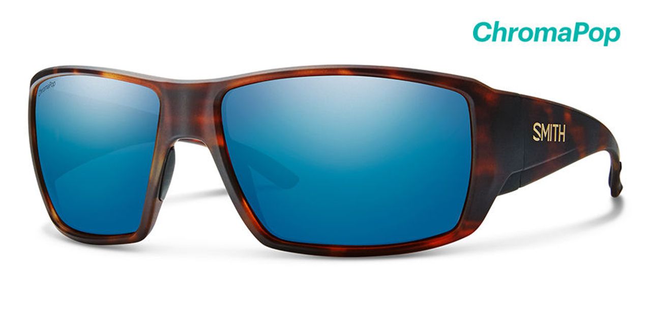 Saulesbrilles SMITH (CP Glass) Guide's Choice Matte Havana Polar Blue Mirror