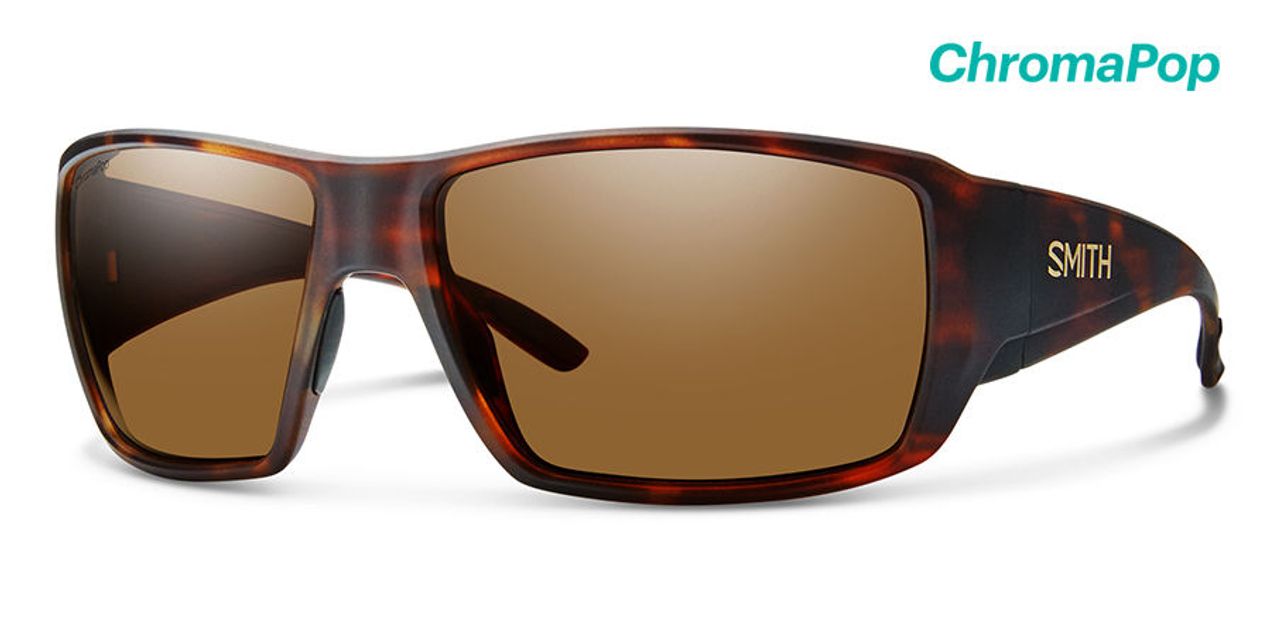 Saulesbrilles SMITH (CP Glass) Guide's Choice Matte Havana Polar Brown