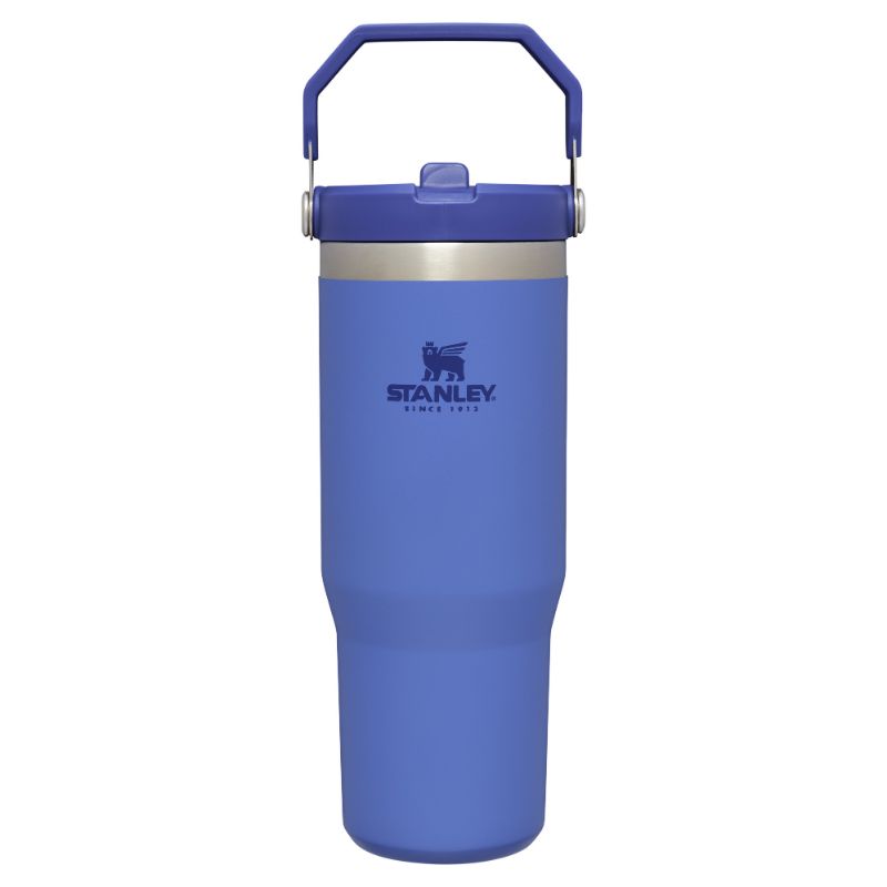 Termopudele ar salmiņu STANLEY The IceFlow Flip Straw Tumbler 0,89L spilgti zila