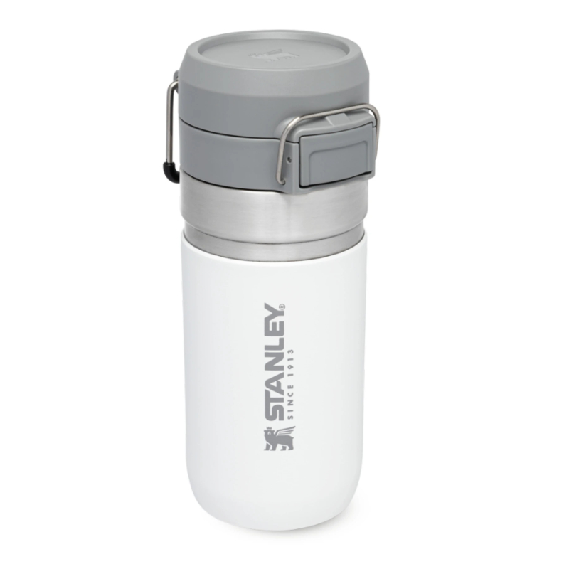 Termopudele STANLEY The Quick Flip Water Bottle Go 0,47L balta