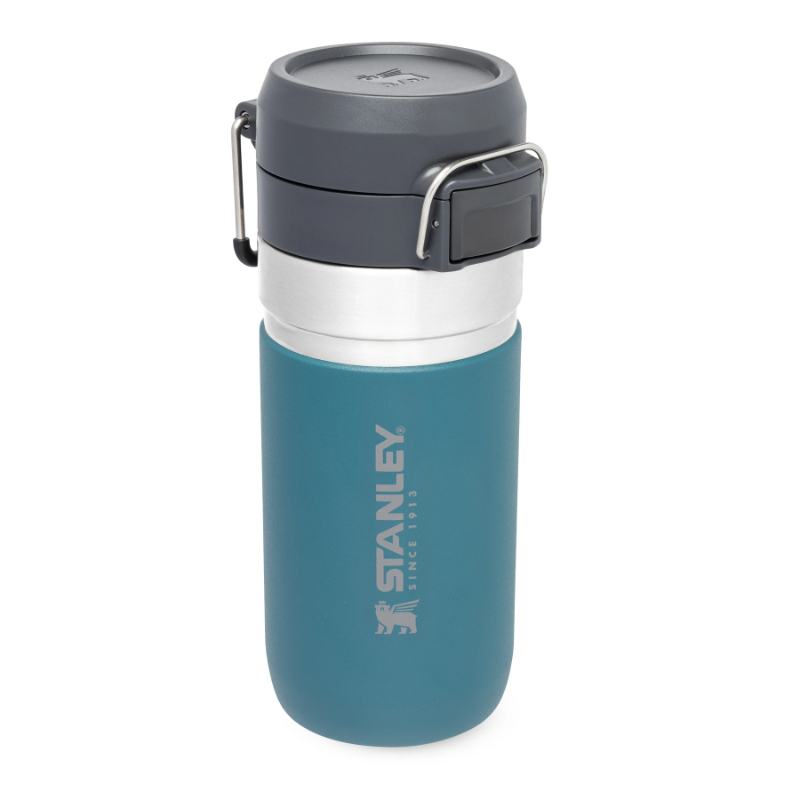 Termopudele STANLEY The Quick Flip Water Bottle Go 0,47L lagūnas krāsā
